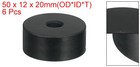 6pcs Thick Rubber Spacer  2 Inch Od X 1 2 Inch Id X 13 16 Inch Thickness