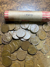 1950-d Lincoln Wheat Cent Penny Roll  Nice Condition  