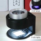 30x Magnifying Glass Optical Glass Lens Loupe Magnifier Thread Counter Magnifier