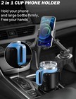 Joytutus Cup Holder Phone Mount For Car  360   Rotation Long Arm  Black