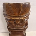 Vintage Hand Carved Wooden Hawaiian Tiki God Ku Statue Figure 6 25    Souvenir