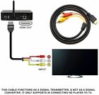 2pc Hdmi To 3 Audio Video Av Component Converter Adapter Cable Hdtv 5 Feet Tv