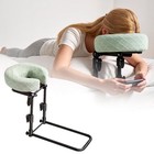 Adjustable Massage Headrest For Bed - Portable Face Cradle   Support Pillow  Gre