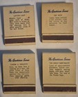 Vintage Matchbooks Surefine Foods The American Scene Lot Of 4 Unstruck Full