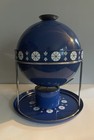 Vintage Cathrineholm Mid Century Viking Dark Blue Round Fondue Set Complete Htf