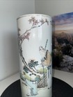 Antique Porcelain Chinese Brush Holder Or Hat Stand Vase  Very Rare
