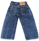 Rare Vintage 70s Levi   s Big E Dark Wash Infant Kids Selvedge Jeans 302- 16x11