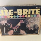 Vintage Hasbro Lite Brite 1973 Light Bright 5455 With Pegs   Box  Works Great