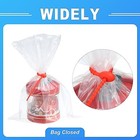  12 Pack Silicone Cable Ties 6 Inch Reusable Zip Ties Silicone Twist Ties Clear