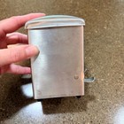 Vintage Stainless Steel Manual Toothpick Dispenser Machine Silver
