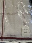 Pottery Barn Red White Stripes Double Queen Coverlet Quilt Bedspread Cotton Vtg
