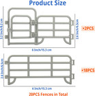 Toymany 20pcs Corral Fencing Panel Accessories Playset Includes 2 Gates Fences