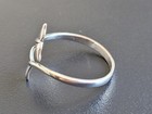 Sterling Silver Whale Tail Adjustable Ring - Silver Ocean Whale Tails Band Ring