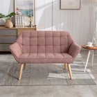 48  Small Loveseat For Small Spaces Upholstered Linen Loveseat Sofa Mid Century