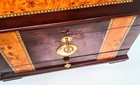 Quality Importers Cigar Humidor Rosewood  Maple-burled Wood Inlay  Spanish Cedar