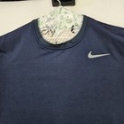 Nike Pro Combat Shirt Mens Large Dri-fit Compression Sports Training Blue L