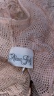 Vtg Alana Gale Sz L Victorian Pink Open Knit Ruffled Teddy Sheer Kawaii Lingerie