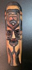Hand Carved Wooden Tribal Mask Wall Art 12  Ethnic Folk Decor Vintage Style