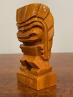 Vtg Hawaii Tiki Wood Carving Statue Souvenir Mid Century Polynesian Bar Decor