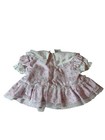 Vintage Cradle Togs Baby Girl Dress 0   6 Months Pink Floral Lace Ruffle Cottageco