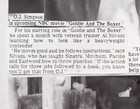 2 Photos Of Oj Simpson And Al Silvani From The Movie Goldie And The Boxer 1979