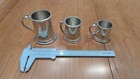 Lot Of 3 Sheffield Pewter Tankards Steins Made In England