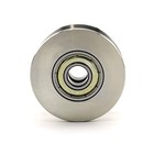 Heyous Stainless Steel Silent Pulley - 600lb  Silver Tone U Groove