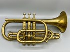 Antique Oliver Ditson Company New Century Cornet Bb   A Slides  Lyre  Mouthpiece