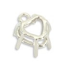 Heart Pre-notched Dangle Mounting