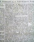 1760 French   Indian War Newspaper Fort Pitt Pittsburgh   Cherokee War Virginia