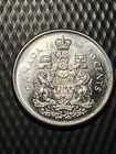 1964 Canadian Half Dollar  80  Silver  Nice Proof Like Ch Bu  dd3
