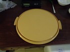 Vtg Tupperware 1256 Harvest Gold Cake Taker Carrier Round Replacement Base