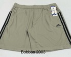 Adidas Men s 3 Stripe Shorts  Silpeb light Green  black  Size L