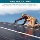  200pcs Black Aluminum Pop Rivets Kit  Large Flange  1 8   3 16   1 4  