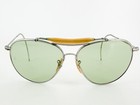 Vintage Pre Ray-ban Aviator Wwii Bausch   Lomb Sunglasses Military Silver K421