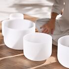 Cvnc 432hz 6 -12  7 Pcs Chakra Quartz Crystal Singing Bowl Set Meditation W case