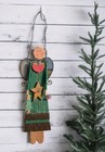 Vintage Primitive Angel Wall Hanging Farmhouse Folk Art Hand Made  Christmas 36 