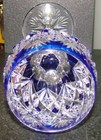 Dark Blue Florence  pineapple  Cut To Clear By St Louis 9 5  Hock Wine 1903-2003