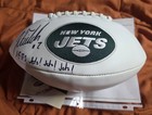 Justin Fields Signed   Inscribed New York Jets Football Bas Auth