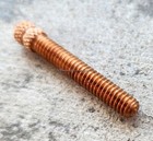 1 Premium Copper Knurled Contact Screw 1  Tattoo Machine 8-32 Forward Tattoo Usa