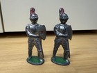 Lot Of 16 Vintage Lead Figures  Ice Skaters  Knights  Cowboys  Nuns  Barclay