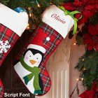 Personalized Plaid Christmas Stocking
