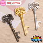 Vintage Key Shaped Bottle Opener Keyring Keychain Metal Beer Fobs Bar Tool