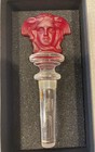 Versace Rosenthal Medusa Red Crystal Wine Bottle Stopper New In Box