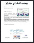 Alan B  Shepard Jr  Signed Autograph Man In Space Stamp Sheet Psa Full Letter