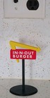 In And Out Miniature Restaurant Drive Thru Sign  Custom 3d Printed  5 5  Tall  
