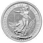 Lot Of 5 - 2027 U k  2 Pound Silver Britannia  999 1 Oz Bu
