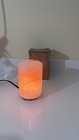 Biscuit Himalayan Salt Lamp Cylinder Corded Natural Orange Salt Crystal