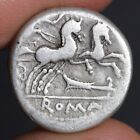 Roman Republic Denarius 115bc Ancient Silver Coin Cipius Roma Head Victory