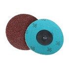 25pcs 3 Inch 36 Grit Aluminum Oxide Roll Lock Die Grinder Sanding Grinding Disc